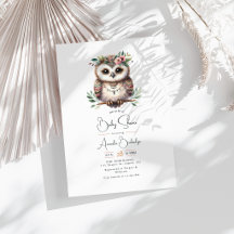Boho Chic Bos Dieren Baby Shower