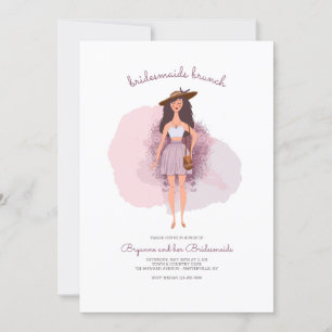 Boho Chic Bridesmaids Brunch Invitation Kaart