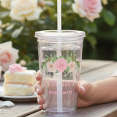 Boho Chic Bruidsmeisjes Acryl Drinkbeker