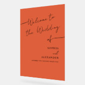 Boho Chic bruiloft acryl teken welkom. Bord (Hoek)