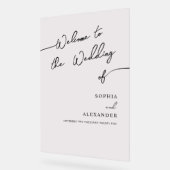 Boho Chic bruiloft acryl teken welkom. Bord (Hoek)