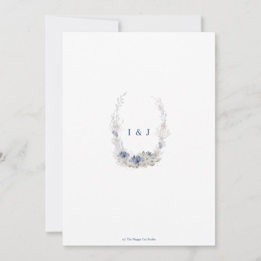 Boho Chic Bruiloft op een strandbestemming Save The Date (Achterkant)