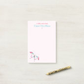 Boho Chic Chinoiserie Butterfly Post-it® Notes (Sur un bureau)