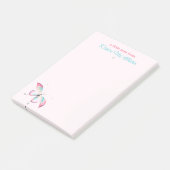 Boho Chic Chinoiserie Butterfly Post-it® Notes (Incliné)