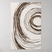 Boho Chic Circles Poster (Voorkant)