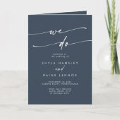 Boho chic donker marineblauw we doen gevouwen brui programma (Voorkant)