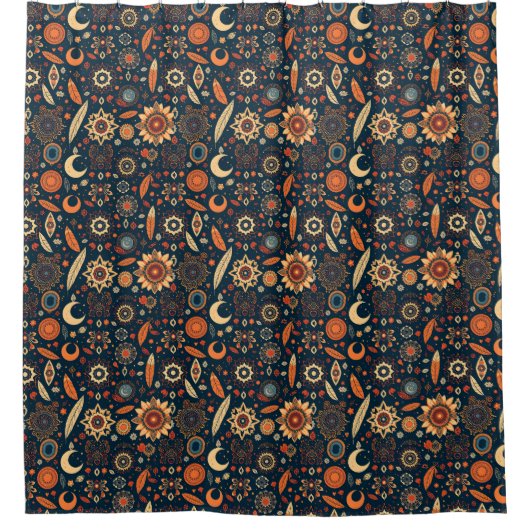 Boho Chic Douchegordijn – Vrijgevochten (Voorkant)