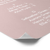 Boho Chic Dusty Rose rose  Tableau de sièges impri (Coin)