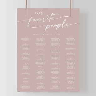 Boho Chic Dusty Rose rose Tableau de sièges impri