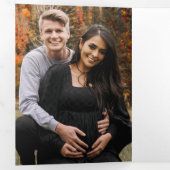 Boho Chic Fall Wedding Tri-voudig Wedding Invitati Drieluik Uitnodiging (Binnenzijde eerst)