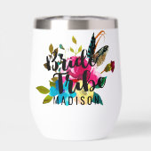 Boho Chic Floral Aquarelle Mariage Mariée tribu (Arrière)