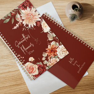 Boho Chic Floral Botanique Épicé Couleurs automne