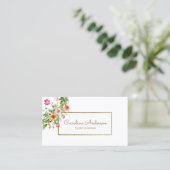 Boho Chic Floral Event Planner Visitekaartje (Staand voorkant)