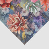 Boho Chic Floral Flamingo Decoupage Tissue Paper Tissuepapier (Detail)