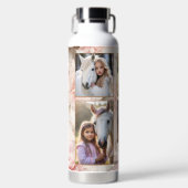 Boho Chic Floral Foto Waterfles (Voorkant)