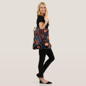 Boho Chic Floral Herfst Pattern Draagtas (Op model)