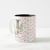 Boho Chic Floral Monogram Mug - Julia (Devant gauche)