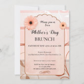 Boho Chic Floral Mothers Day Brunch Invitation (Devant)
