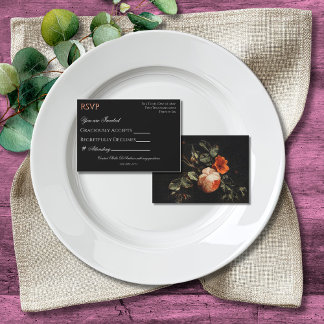 Boho Chic Floral Noir Coloré RSVP
