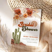 Boho Chic Floral Rustic Desert Vrijgezellenfeest Kaart