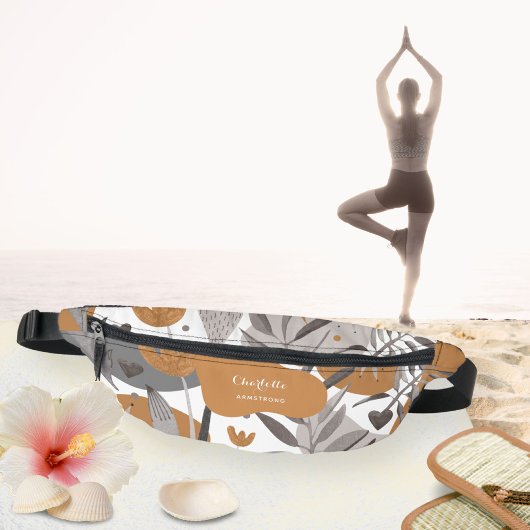 Boho Chic Floral Votre Nom Citation