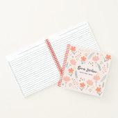Boho Chic Flowers Quotidiens Au Carnet Dos (Intérieur)