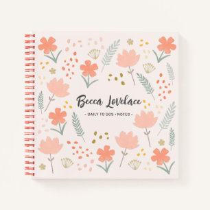 Boho Chic Flowers Quotidiens Au Carnet Dos