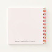 Boho Chic Flowers Quotidiens Au Carnet Dos (Dos)