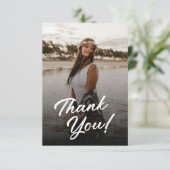 Boho Chic Foto Verjaardag Bedankt (Staand voorkant)