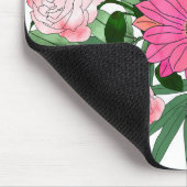 Boho chic garden floral design muismat (Hoek)