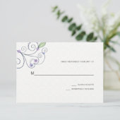BOHO Chic Garden Wedding Purple RSVP (Debout devant)