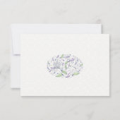 BOHO Chic Garden Wedding Purple RSVP (Dos)