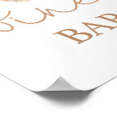 Boho chic gedroogde palmen wijnbar bord poster (Hoek)