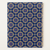 Boho Chic geometrisch bloemenpatroon Planner (Achterkant)