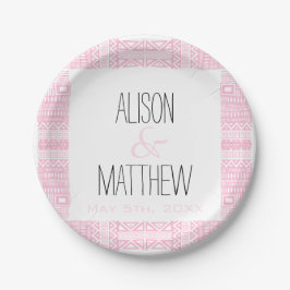 Boho-chic gepersonaliseerde w bruiloft papier Bord