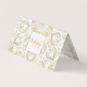 Boho Chic Gold mandala-ontwerp Visitekaartjes