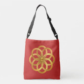 Boho Chic Golden Mandala Crossbody Tas (Achterkant)