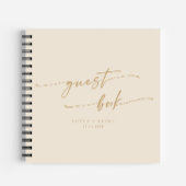 Boho Chic  Goud Bruiloft Gastenboek Notitieboek