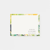 Boho Chic Green Tropical Leafy Foliage Botanical Post-it® Notes (Voorkant)