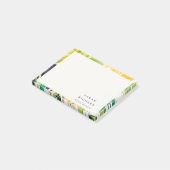 Boho Chic Green Tropical Leafy Foliage Botanical Post-it® Notes (Schuin)