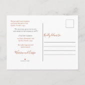 Boho Chic Home Scene Macrame Moving Notice Aankondigingskaart (Achterkant)