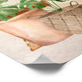 Boho Chic Home Scene Quote geniet van elke momente Poster (Hoek)