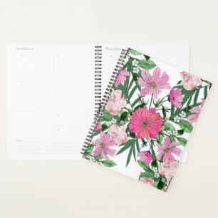Boho chic jardin fleuri design