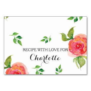 boho chic Koraal Bloemen vrijgezellenfeest Recept Kaart