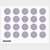 Boho chic lavendel Paarse munt om voor Sticker te (Vel)