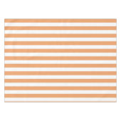 Boho Chic Levendige Oranje Strepen Lente & Zomer Tafelkleed (Voorkant (Horizontaal))