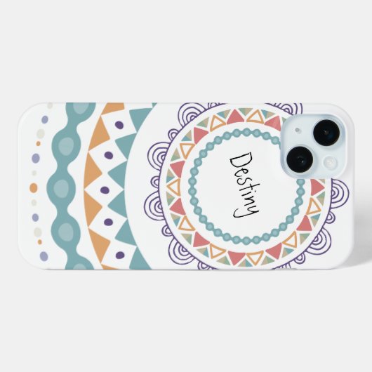 Boho Chic Mandala Design Case-Mate iPhone Case (Achterkant (horizontaal))