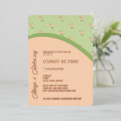 Boho chic margs en het vrijgezellenfeest van het h folie uitnodiging (Staand Voorkant)