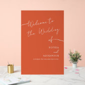 Boho Chic Mariage Acrylique Signal Bienvenue. (Mariage)