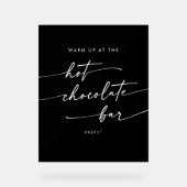 Boho Chic Mariage noir Chocolat Chaud Bar (Recto)